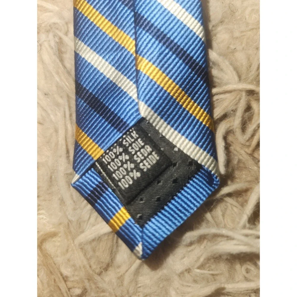 Rooster‎ 100% Silk Tie Blend Multicolor Diagonal Stripes